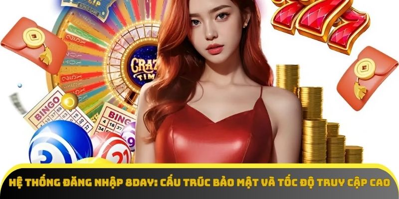 Giao diện đăng nhập 8Day tốc độ xử lý nhanh, đáp ứng mọi thiết bị